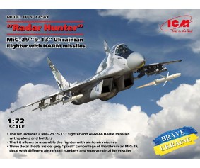 ICM 1/72 Radar Hunter', MiG-29 '9-13' Ukrainian Fighter with HARM missiles