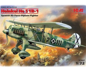 ICM 1/72 Heinkel He 51B-1, Spanish Air Force Biplane Fighter