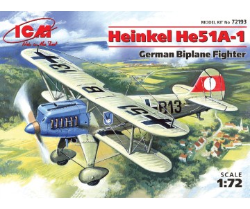 ICM 1/72 Heinkel He 51A-1, German Biplane Fighter