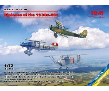 ICM 1/72 Biplanes of the 1930s and 1940s (Не-51A-1, Ki-10-II, U-2/Po-2VS)