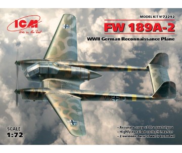 ICM 1/72 FW 189A-2, WWII German Reconnaissance Plane