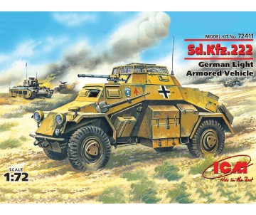 ICM 1/72 Sd.Kfz.222, German Light Armoured Vehicle