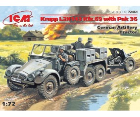 ICM 1/72 Krupp L2H143 Kfz.69 with Pak 36, German Artillery Tractor