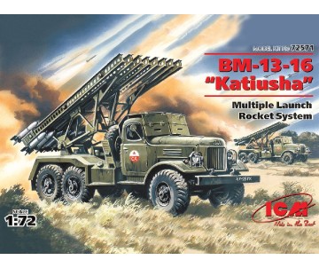 ICM 1/72 BM-13-16 “Katiusha”, Mult. Launch Rocket System on ZiL-157 base
