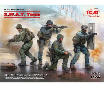 ICM 1/24 S.W.A.T. Team (4 figures)