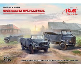 ICM 1/35 Wehrmacht Off-road Cars (Kfz.1, Horch 108 Typ 40, L1500A)