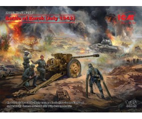 ICM 1/35 Battle of Kursk (July 1943) (T-34-76 (early 1943), Pak 36(r ) with Crew (4 figures))