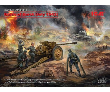 ICM 1/35 Battle of Kursk (July 1943) (T-34-76 (early 1943), Pak 36(r ) with Crew (4 figures))
