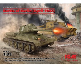 ICM 1/35 Battle of Berlin (April 1945) (T-34-85, King Tiger)