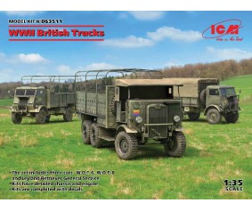 ICM 1/35 WWII British Trucks (Model W.O.T. 6, Model W.O.T. 8, Leyland Retriever General Service)