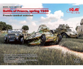 ICM 1/35 Battle of France, spring 1940. French combat vehicles  (Panhard 178 AMD-35, FCM 36, Laffly V15T) 
