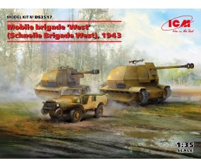 ICM 1/35 Mobile brigade 'West' (Schnelle Brigade West), 1943 (Marder I, 10.5cm leFH 16(Sf) auf Geschutzwagen FCM36(f), Laffly V15T)