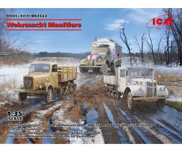 ICM 1/35 Wehrmacht Maultiers (Sd.Kfz.3b, V3000S/SSM with Shelter, KHD S3000/SS M)