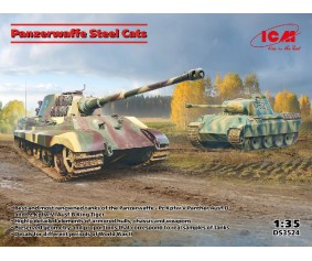 ICM 1/35 Panzerwaffe steel cats (Pz.Kpfw.V Panther Ausf.D, Pz.Kpfw.VI Ausf.B King Tiger)