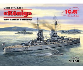 ICM 1/350 'König', WWI German Battleship