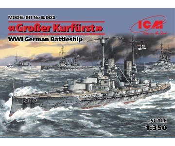 ICM 1/350 'Großer Kurfürst', WWI German Battleship