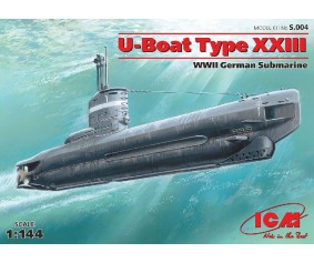 ICM 1/144 U-Boat Type XXIII, WWII German Submarine