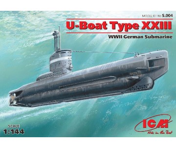 ICM 1/144 U-Boat Type XXIII, WWII German Submarine