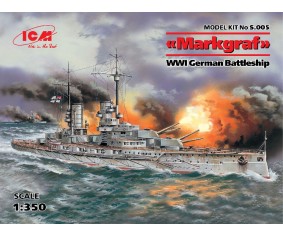 ICM 1/350 'Markgraf', WWI German Battleship