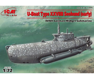 ICM 1/72 U-Boat Type XXVIIB 'Seehund' (early), WWII German Midget Submarine