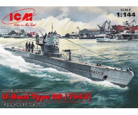 ICM 1/144 U-Boat Type IIB (1943), German Submarine