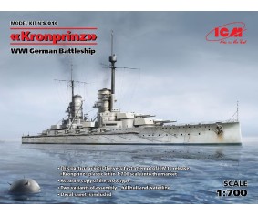 ICM 1/700 'Kronprinz' (full hull & waterline), WWI German Battleship
