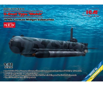 ICM 1/72 U-Boat Type 'Molch', WWII German Midget Submarine