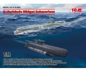 ICM 1/72 K-Verbände Midget Submarines ('Seehund' and 'Molch')