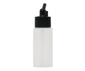 Iwata Big Mouth Airbrush Bottle 1 oz / 30 ml Cylinder With 20 mm Adaptor Cap