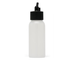 Iwata Big Mouth Airbrush Bottle 2 oz / 60 ml Cylinder With 24 mm Adaptor Cap