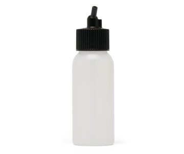 Iwata Big Mouth Airbrush Bottle 2 oz / 60 ml Cylinder With 24 mm Adaptor Cap