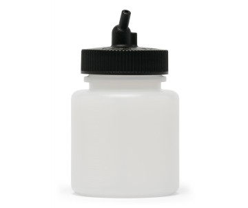 Iwata Big Mouth Airbrush Bottle 3 oz / 84 ml Jar With 38 mm Adaptor Cap
