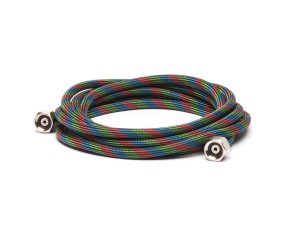 Iwata 10' Braided Nylon Air Hose with Two 1/4