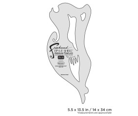 Iwata Artool #10 Pin Up Shield Freehand Airbrush Template by Edward Reed