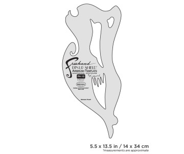 Iwata Artool #10 Pin Up Shield Freehand Airbrush Template by Edward Reed