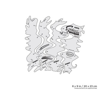 Iwata Artool #11 Matchmakers Freehand Airbrush Template by Michael Cacy