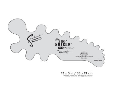 Iwata Artool #3 The 360 Shield Freehand Airbrush Template by Richard Montoya