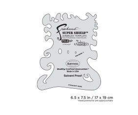 Iwata Artool #6 Super Shield Freehand Airbrush Template by Andrea Mistretta
