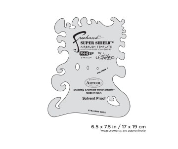 Iwata Artool #6 Super Shield Freehand Airbrush Template by Andrea Mistretta