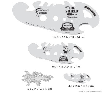 Iwata Artool The Big Shield Special Edition Set Freehand Airbrush Template by Gabe McCubbin
