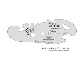 Iwata Artool #7 The Big Shield Freehand Airbrush Template by Gabe McCubbin