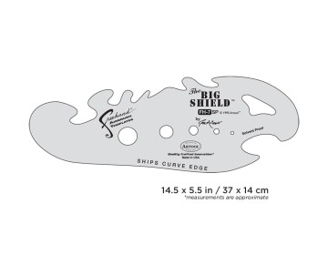 Iwata Artool #7 The Big Shield Freehand Airbrush Template by Gabe McCubbin