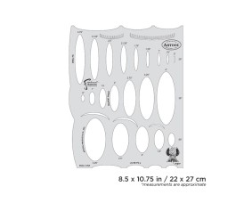 Iwata Artool Blasted FX Oval FX Freehand Airbrush Template by Ryan 