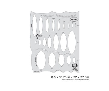 Iwata Artool Blasted FX Oval FX Freehand Airbrush Template by Ryan 