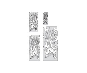 Iwata Artool Flame Master The Multiple Freehand Airbrush Template by 