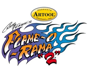 Iwata Artool Flame-o-rama 2 Spot Freehand Airbrush Template by Craig Fraser