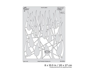 Iwata Artool Flame-o-rama 2 Van Flamin Freehand Airbrush Template by Craig Fraser