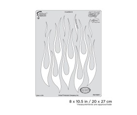 Iwata Artool Flame-o-rama 2 Classico Freehand Airbrush Template by Craig Fraser