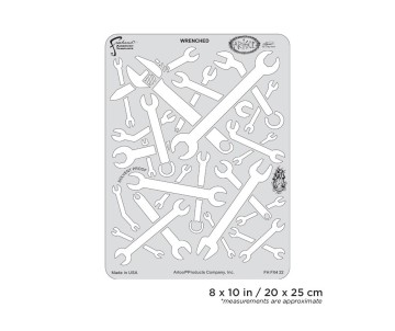Iwata Artool FX4 Wrenched Freehand Airbrush Template by Craig Fraser