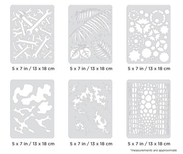 Iwata Artool FX4 Mini Series Set Freehand Airbrush Template by Craig Fraser